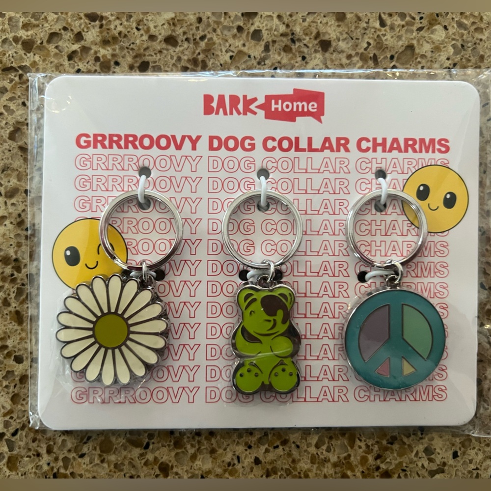 Bark Groovy leash/ collar charms set of 3